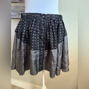 Thakoon Addition Silk Mini Skirt With Heart Pattern